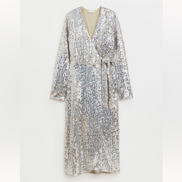 Sequin wrap dress - Picture 1 of 3